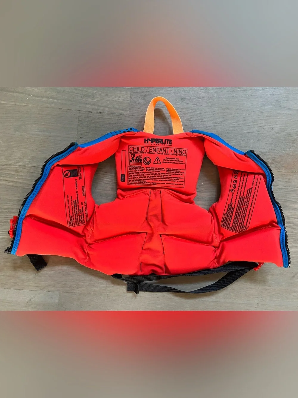 Hyperlite Wake Co Child Life Vest Jacket 33 ~ 55 lb.